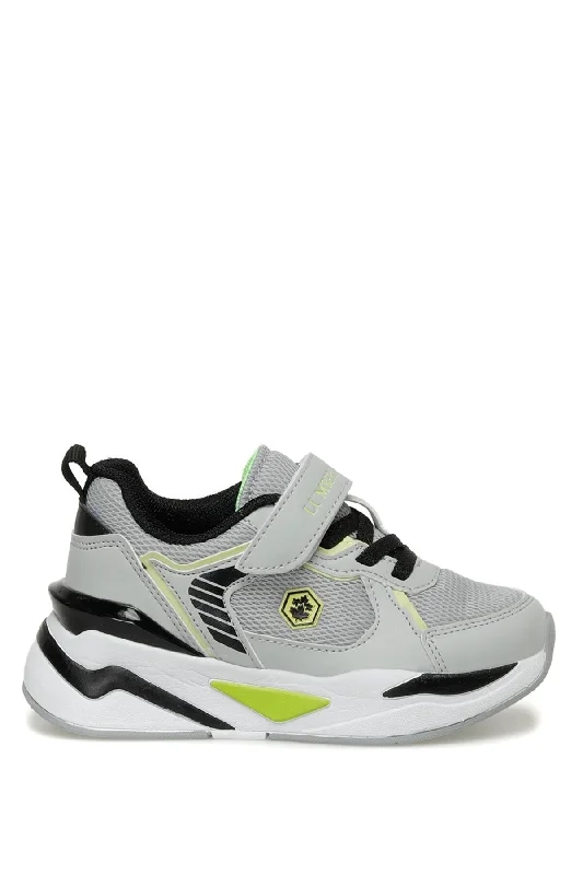 Basketball shoes with great ankle flexibility-Oxford Jr 3fx A Gray Boys Running Shoes