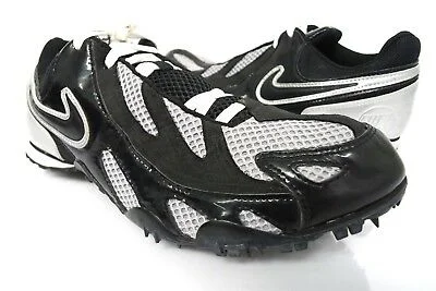 Tennis shoes with shock-absorbing sole technology-New Nike Rival MD lll  Track Spikes 311895 Mens 13 Black/Silver