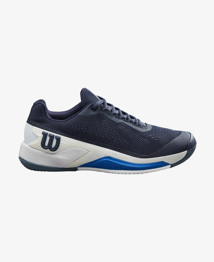 Tennis shoes for enhanced foot control-Wilson Men's Rush Pro 4.0 (NavyBlaze/white)