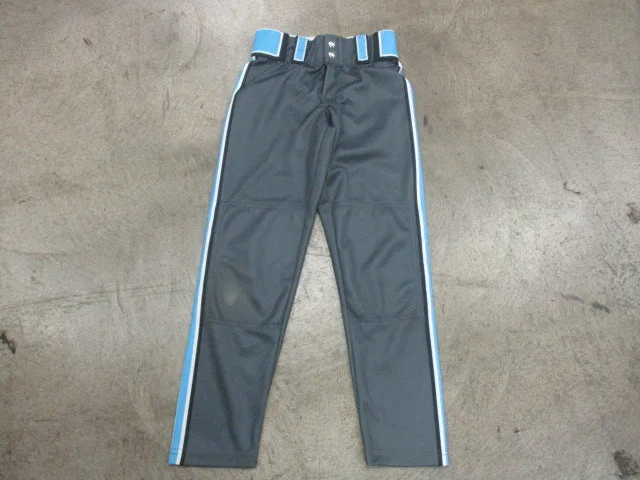 Baseball pants with back pocket design-Used Charcoal Baseball Pants Sz Youth Medium