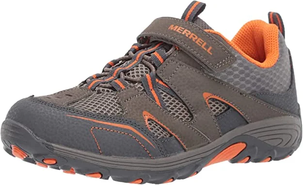 Tennis shoes for better movement and agility on the court-New Merrell Unisex-Child Trail Chaser Sneaker Boy's Size 4 Gray/Orange