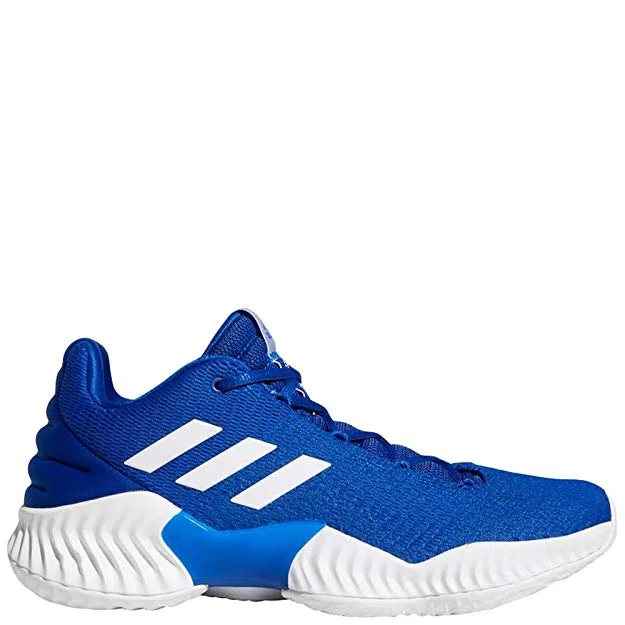 Tennis shoes with maximum durability for long-lasting wear-New Adidas Men's Pro Bounce 2018 Low Basketball Royal/White Men 12