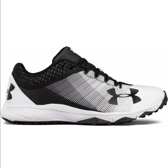 Tennis shoes with the best foot lockdown-New Under Armour Mens UA Yard Low Trainer Size 7 Black/White