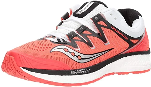 Tennis shoes for maximizing footwork efficiency-New Saucony Unisex-Adult Women's Triumph ISO 4 Running Shoe 10 Red/Black/White