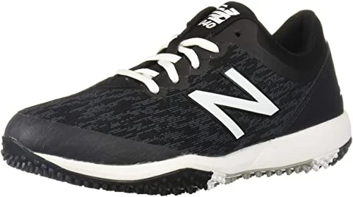 Best tennis shoes for outdoor play-New New Balance Men's 4040 V5 Turf Baseball Shoe Black/White Size 13 2E