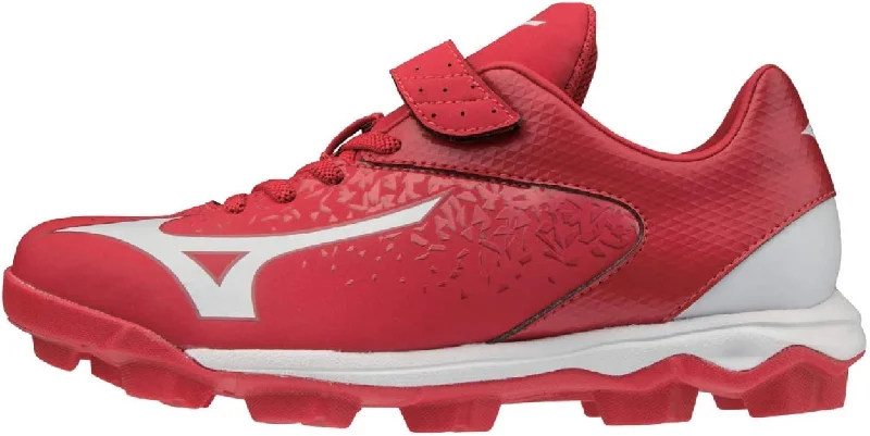 Tennis shoes for excellent grip on all surfaces-New Mizuno Baseball Footwear Low Youth Molded Baseball Cleat Size 13 Red/White