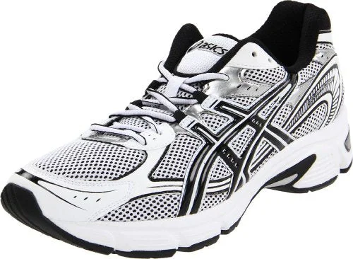 Best tennis shoes for injury prevention-New ASICS Men's GEL-Impression 4 Running Shoe Black/White/Silver Size 6.5