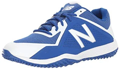 Durable tennis shoes for clay courts-New New Balance Men's T4040v4 Baseball Turf Shoe Royal/White Size 14