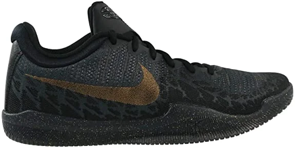 Tennis shoes with innovative arch support technology-Used Nike Men's Mamba Rage Basketball Shoes Black/Metallic Gold Size 8 M US