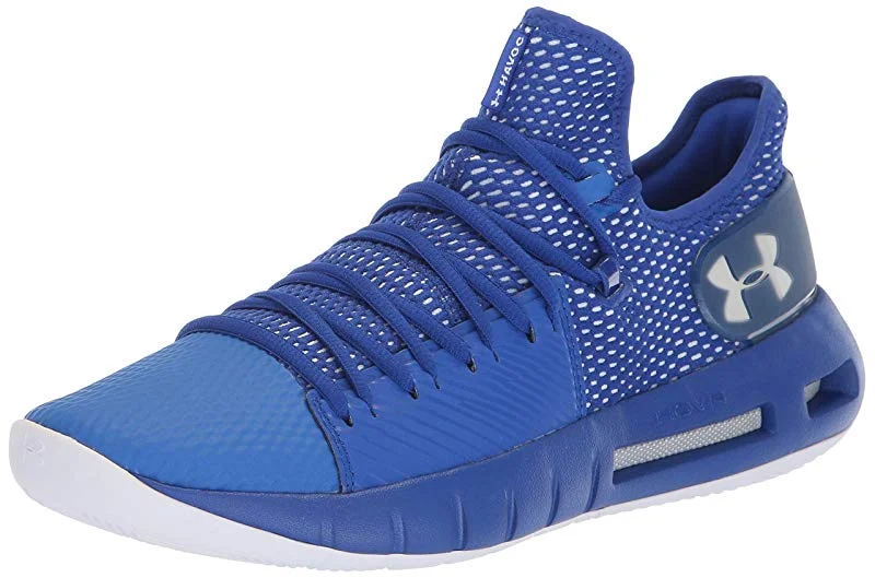 Tennis shoes with the best arch support-New Under Armour HOVR Havoc Low - Royal / White Mens 6.5 Basketball Shoe