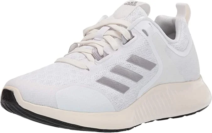 Tennis shoes with the best breathability for comfort-New Adidas Women's Edgebounce 1.5 Running Shoe, White/tech Silver/White, 9 M US