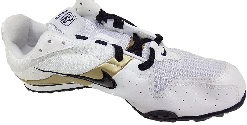 Tennis shoes for superior court grip and traction-New Nike NIKE Rival D Plus (2) Running Spikes Mens 6 Silver/Gold/Black