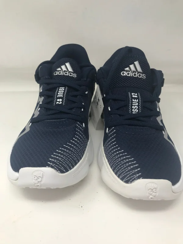 Tennis shoes with an adjustable fit for different foot shapes-New Other Adidas Unisex-Adult D.O.N. Issue 2 Indoor Court Shoe Men's Size 6 Nvy/Wht