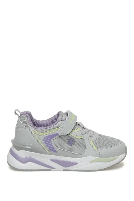 Best basketball shoes for outdoor courts-OXFORD JR 3FX Light Gray Girls Running Shoes