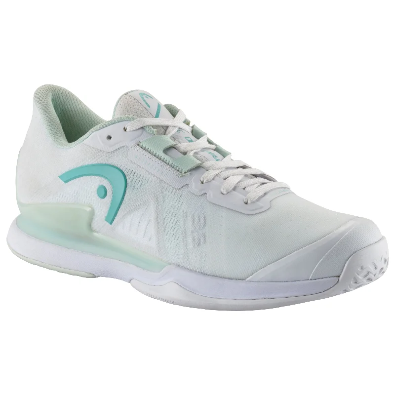 Best tennis shoes for daily practice sessions-Head Women's Sprint Pro 3.5 (White/Aqua)