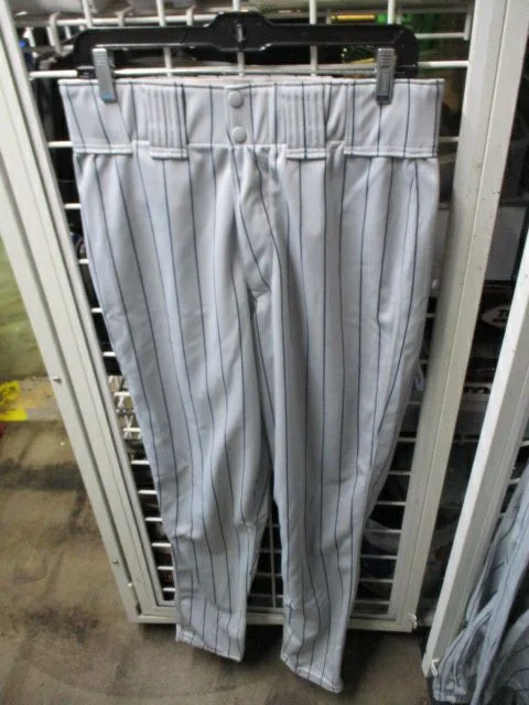 Functional baseball pants tailoring-Used Rawlings Navy Striped White Elastic Bottom Pants Adult Size 34 - 38