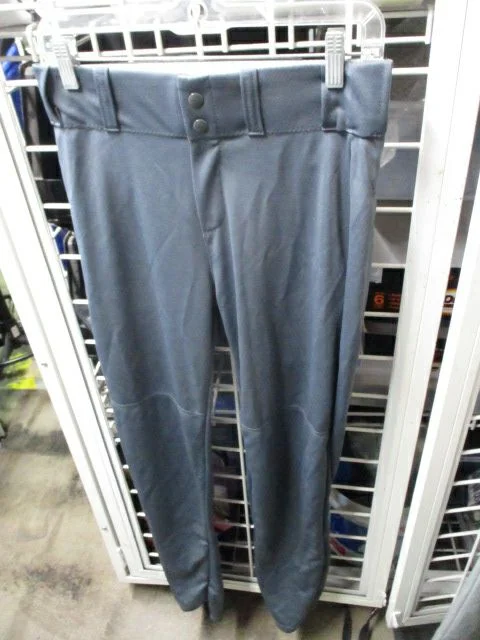 Quick-drying baseball pants-Used Alleson Grey Open Bottom Pants Adult Size Medium