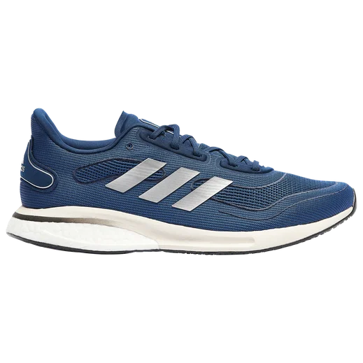 Tennis shoes for all-day wear during tournaments-New Adidas Supernova Mens Casual Running Shoes  Size 9 Navy/Silver/White