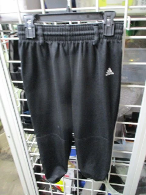 Baseball pants design styles-Used Adidas Elastic Bottom Pants Youth Small