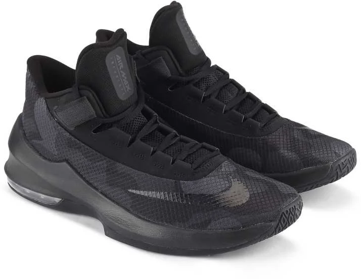 Tennis shoes with maximum traction for clay courts-New Nike Men's Air Max Infuriate Basketball Shoes Men's 6 Black AO4428 001