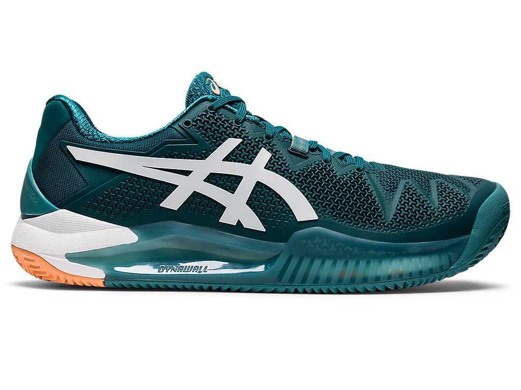 Tennis shoes for preventing blisters and discomfort-Asics Men's Gel-Resolution 8 CLAY/PADEL (Velvet Pine/White)