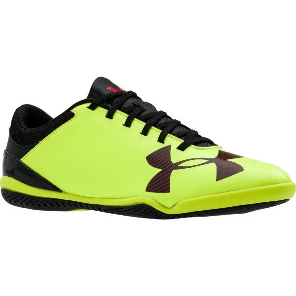 Tennis shoes with the best ankle protection-New Under Armour Junior Spotlight IN JR Black/Yellow/Red Youth 6Y 1272310