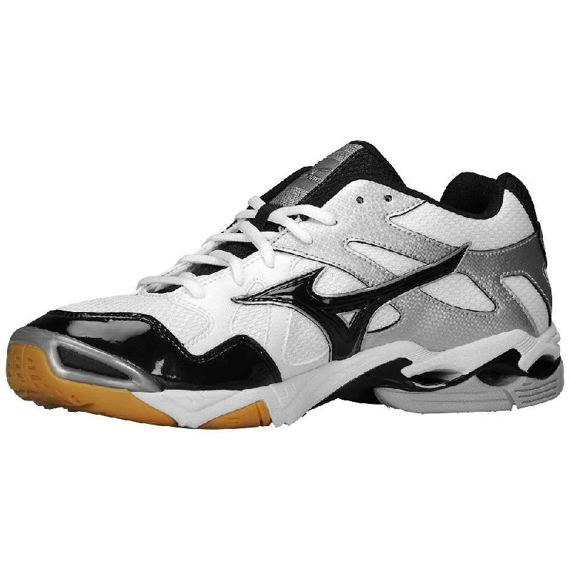 Best tennis shoes for comfort and flexibility-New Mizuno Wave Bolt 3 Volleyball Shoes White/Black/Silver Womens Size 6.5