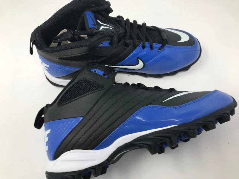 Best tennis shoes for cushioning in the sole-New Nike Speed Shark  Mens 8.5 Football Molded Cleats 642770 Black/White/Royal