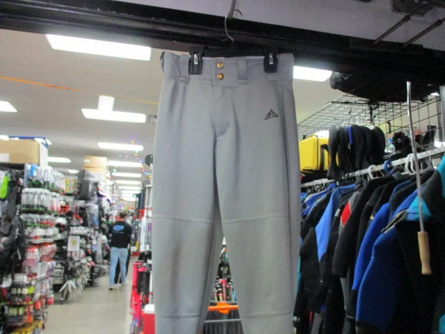 Baseball pants with moisture-wicking properties-Used Adidas Elastic Bottom Size Small Baseball Pants (Has Small Hole)