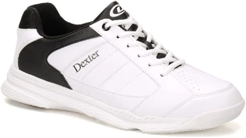 Tennis shoes with reinforced upper for support-New Dexter Ricky IV Bowling Shoes Size 9.5 (M) Men White/Black