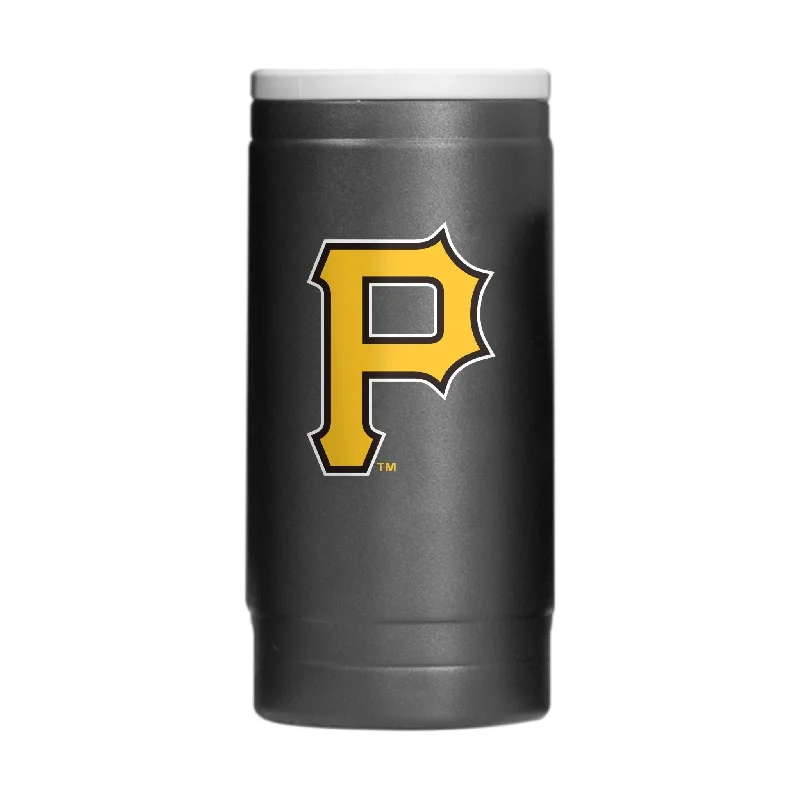 Personalized team cups for reunions-Pittsburgh Pirates Flipside Powder Coat Slim Can Coolie