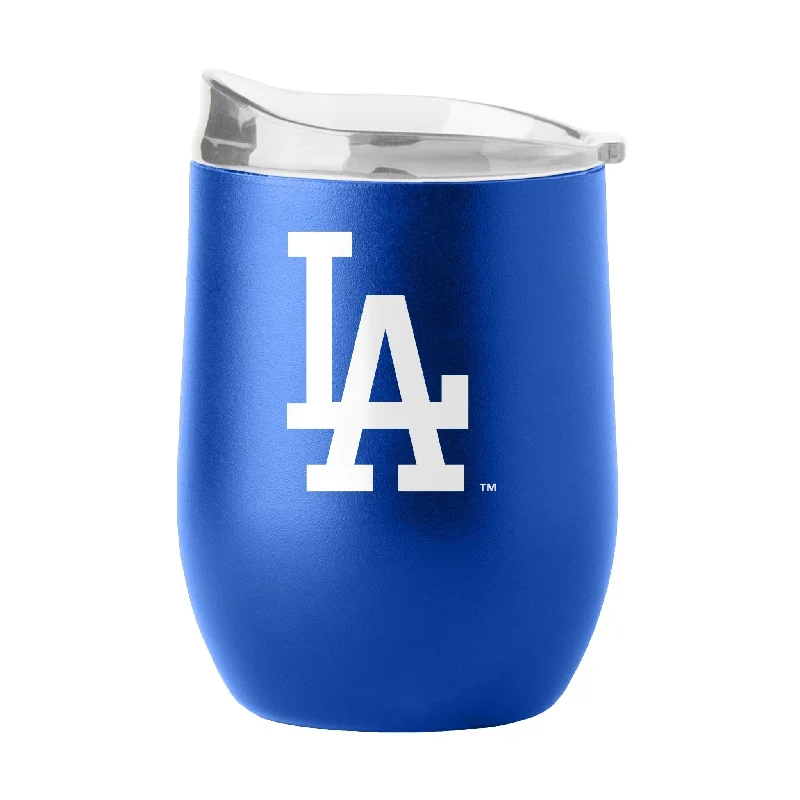 Eco-friendly team cups with logos-Los Angeles Dodgers 16oz Flipside Powder Coat Curved Beverage