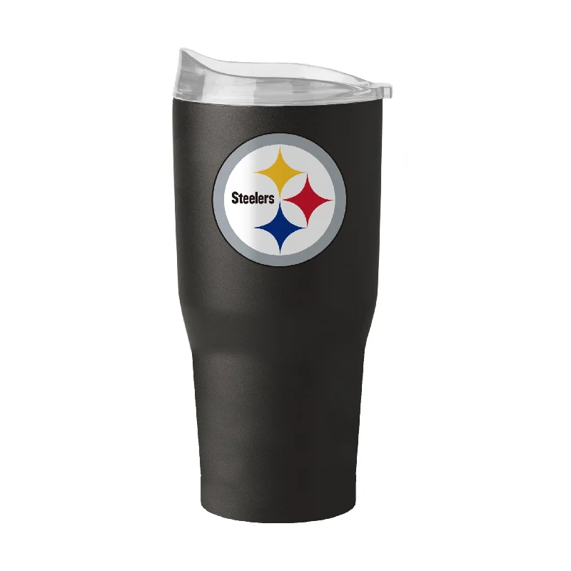 Customizable team cups for events-Pittsburgh Steelers 30oz Flipside Powder Coat Tumbler