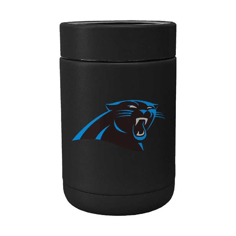 Insulated team cups for hot and cold beverages-Carolina Panthers Flipside Powder Coat Coolie