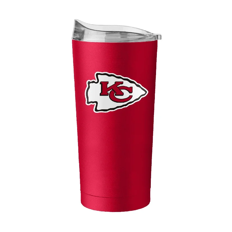 Custom team cups for charity events-Kansas City Chiefs 20oz Flipside Powder Coat Tumbler