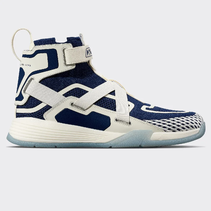 Custom basketball shoes for team players-APL SUPERFUTURE  Royal Navy / Ivory