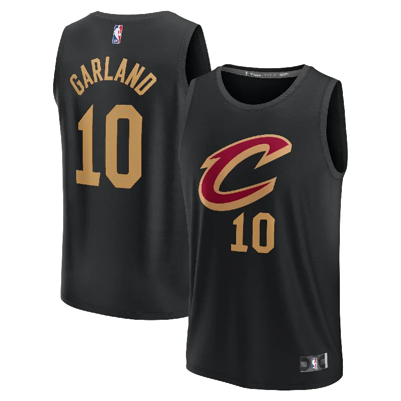 Basketball jerseys with comfortable stretch material-Darius Garland Cleveland Cavaliers Branded Youth Fast Break Player Basketball Jersey - Statement Edition - Black