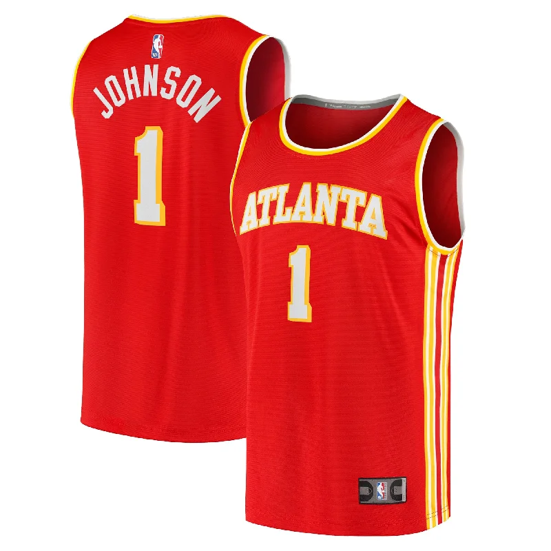 Durable and long-lasting basketball jerseys for practice-Jalen Johnson Atlanta Hawks Branded Youth Fast Break Basketball Jersey - Icon Edition - Red