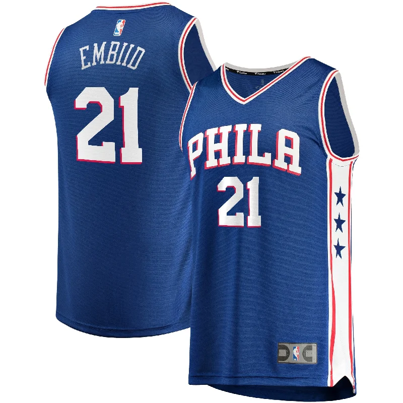 Classic basketball jerseys for memorabilia collectors-Joel Embiid Philadelphia 76ers Branded Youth Fast Break Player Basketball Jersey - Icon Edition - Royal