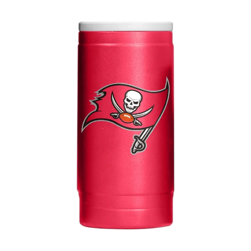 Bulk custom team cups for events-Tampa Bay Buccaneers Flipside Powder Coat Slim Can Coolie