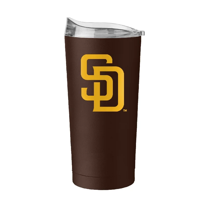 Premium quality team cups for giveaways-San Diego Padres 20oz Flipside Powder Coat Tumbler