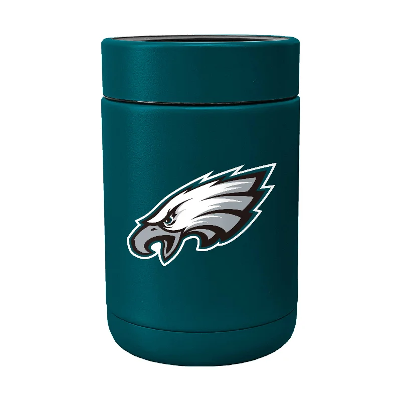 Affordable team cups for schools-Philadelphia Eagles Flipside Powder Coat Coolie