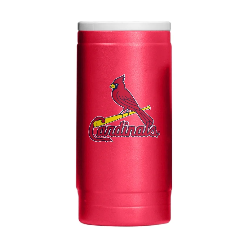 Team cups for tournament giveaways-St Louis Cardinals Flipside Powder Coat Slim Can Coolie