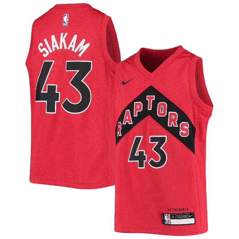 Best basketball jerseys for elite level competitions-Pascal Siakam Toronto Raptors Youth Swingman Basketball Jersey - Icon Edition - Red