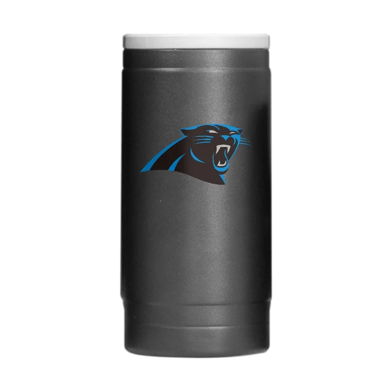 Custom-engraved team cups for gifts-Carolina Panthers Flipside Powder Coat Slim Can Coolie