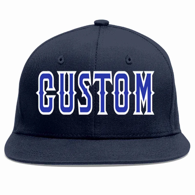 Baseball cap history and origin-Custom Navy Royal-White Casual Sport Baseball Cap