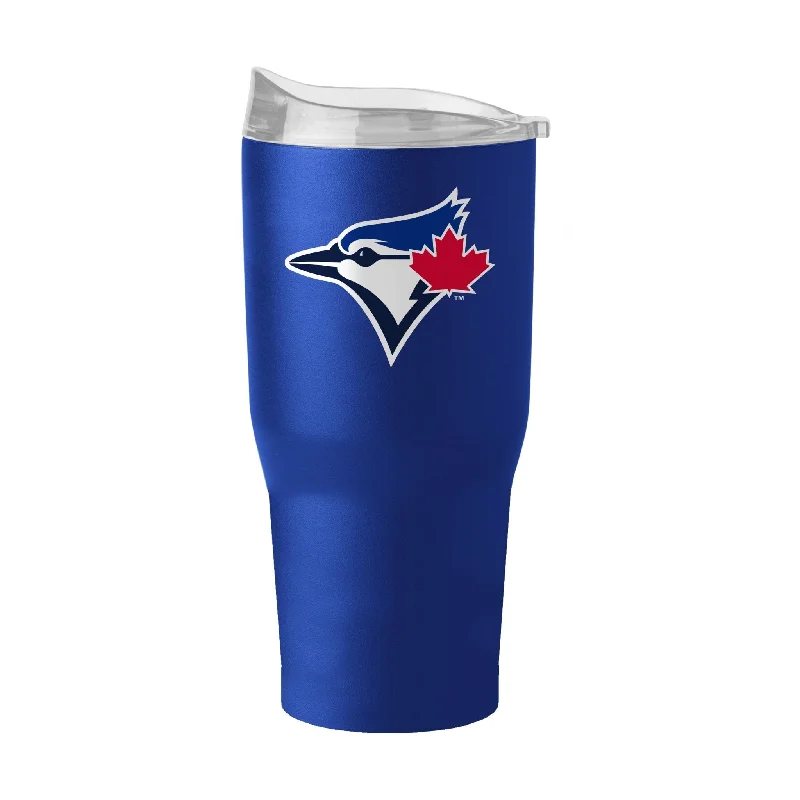 Personalized team cups with team names-Toronto Blue Jays 30oz Flipside Powder Coat Tumbler