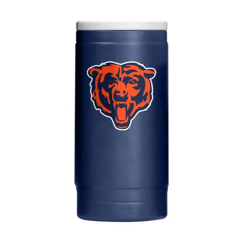 Team cups for school spirit and pride-Chicago Bears Flipside Powder Coat Slim Can Coolie