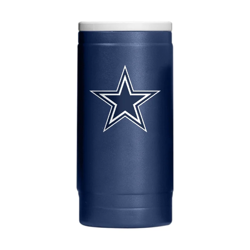 Eco-friendly promotional team cups-Dallas Cowboys Flipside Powder Coat Slim Can Coolie