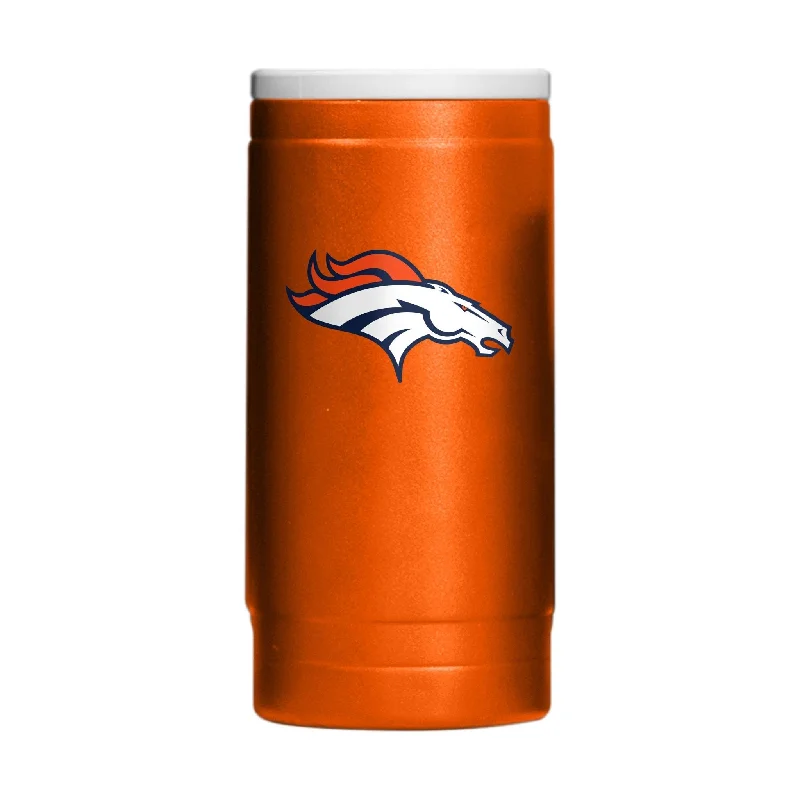 Team cups with team colors for unity-Denver Broncos Flipside Powder Coat Slim Can Coolie